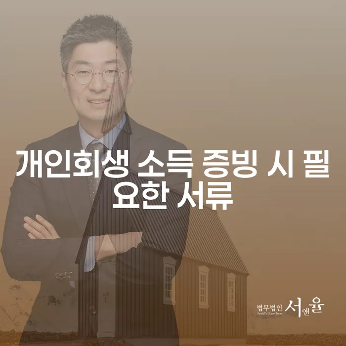 개인회생 신청 시 소득 증빙 자료는 어떻게 준비해야 할까요?