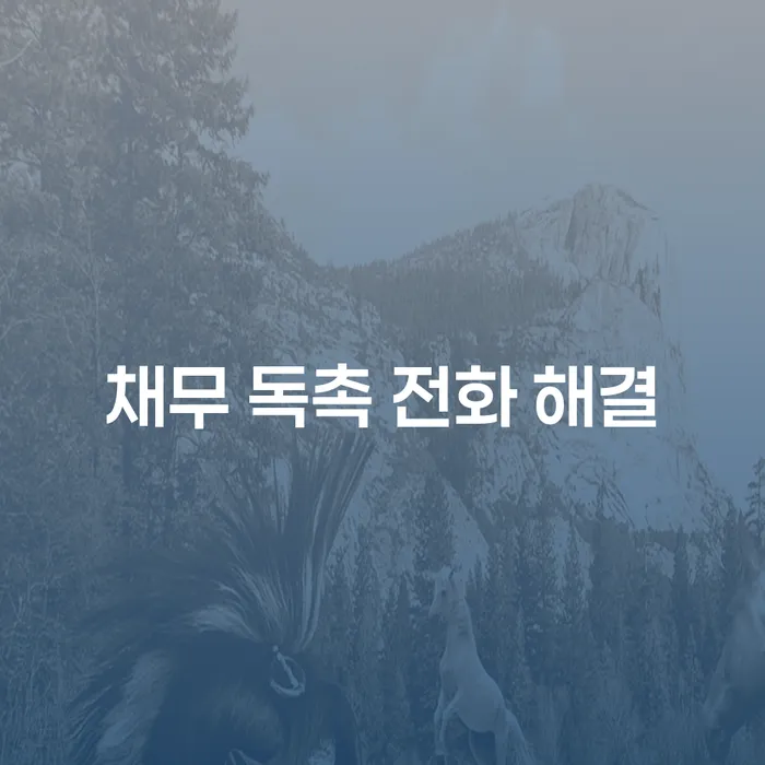 채무 독촉 전화 해결을 위해 무엇을 해야 할까요?