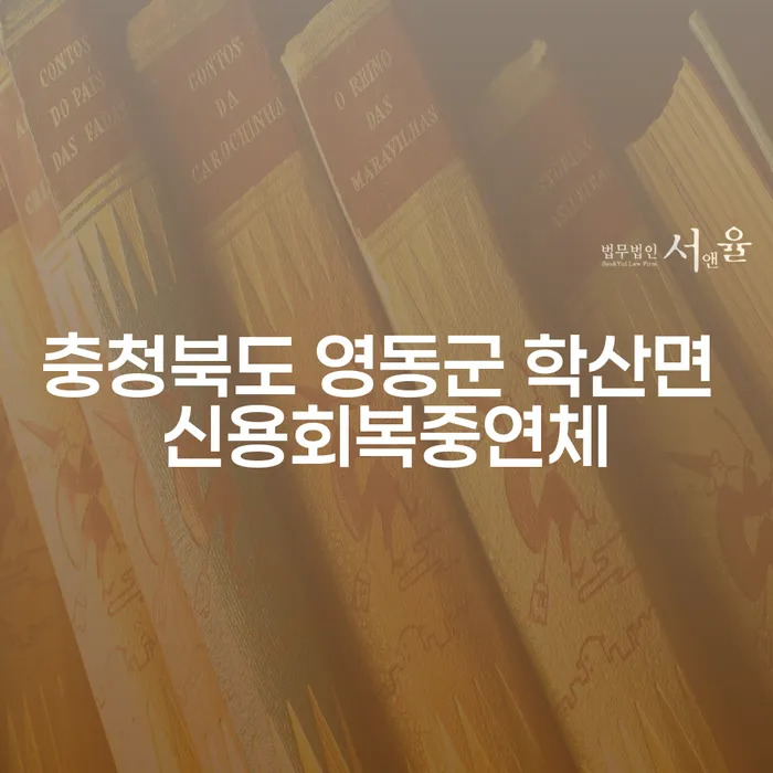 어떻게 충청북도 영동군 학산면에서 신용 회복과 연체 문제를 해결할 수 있을까요?